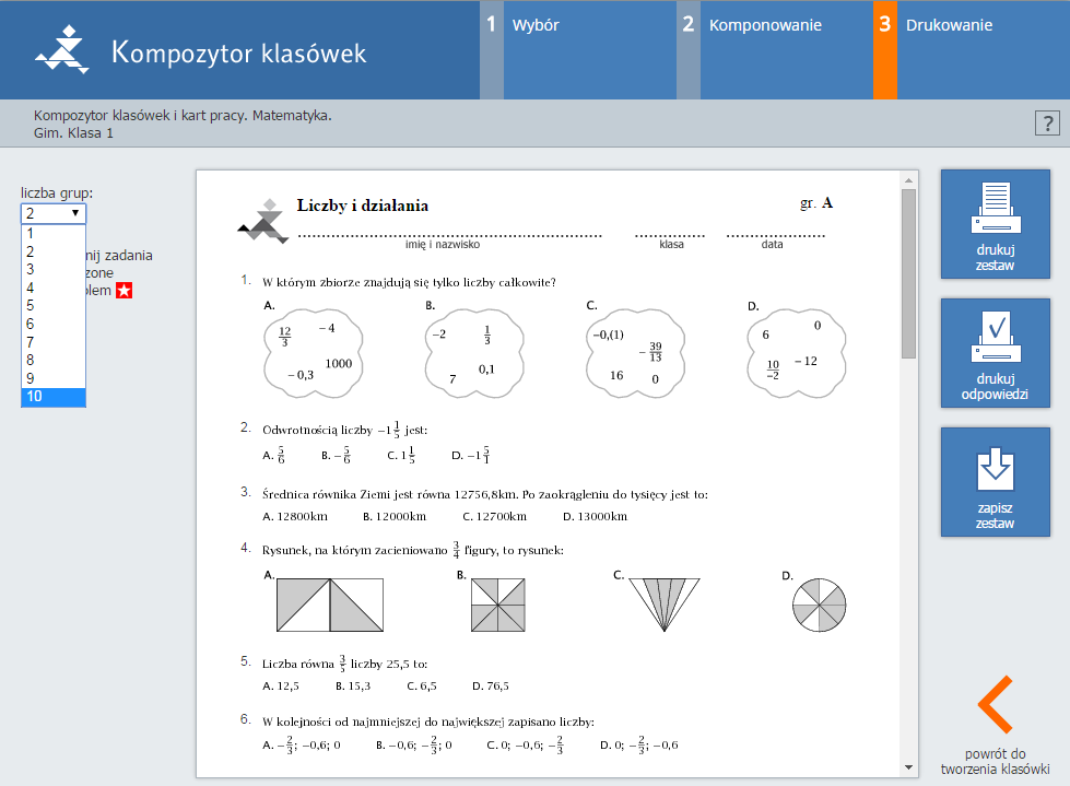 Gwo Diagnoza Matematyka Klasa 6